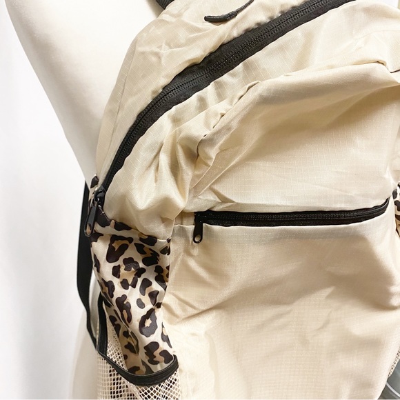 APL All Purpose Packable Beige & Animal Print Backpack - Picture 7 of 13